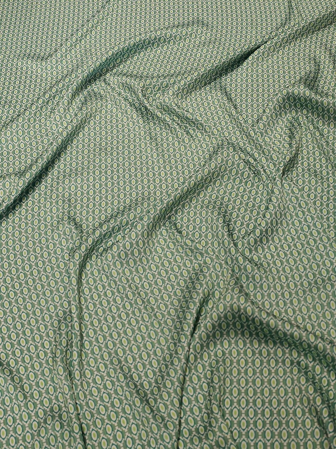 Silky Yoryo Satin with Eye Pattern