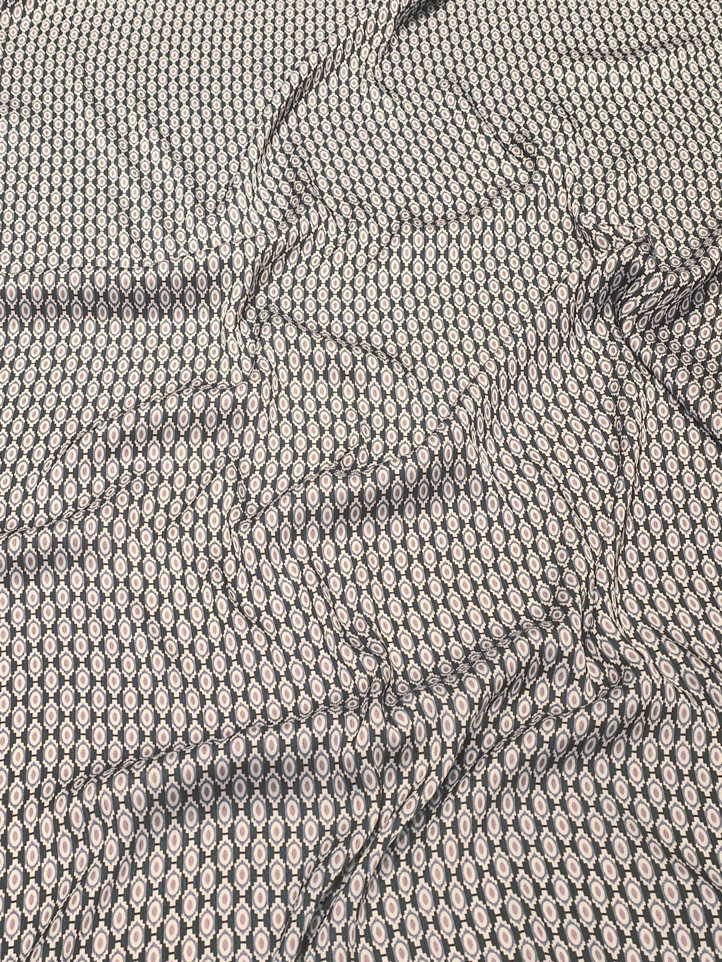 Silky Yoryo Satin with Eye Pattern