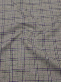 İskoç Küçük Tartan Kumaş-Gri