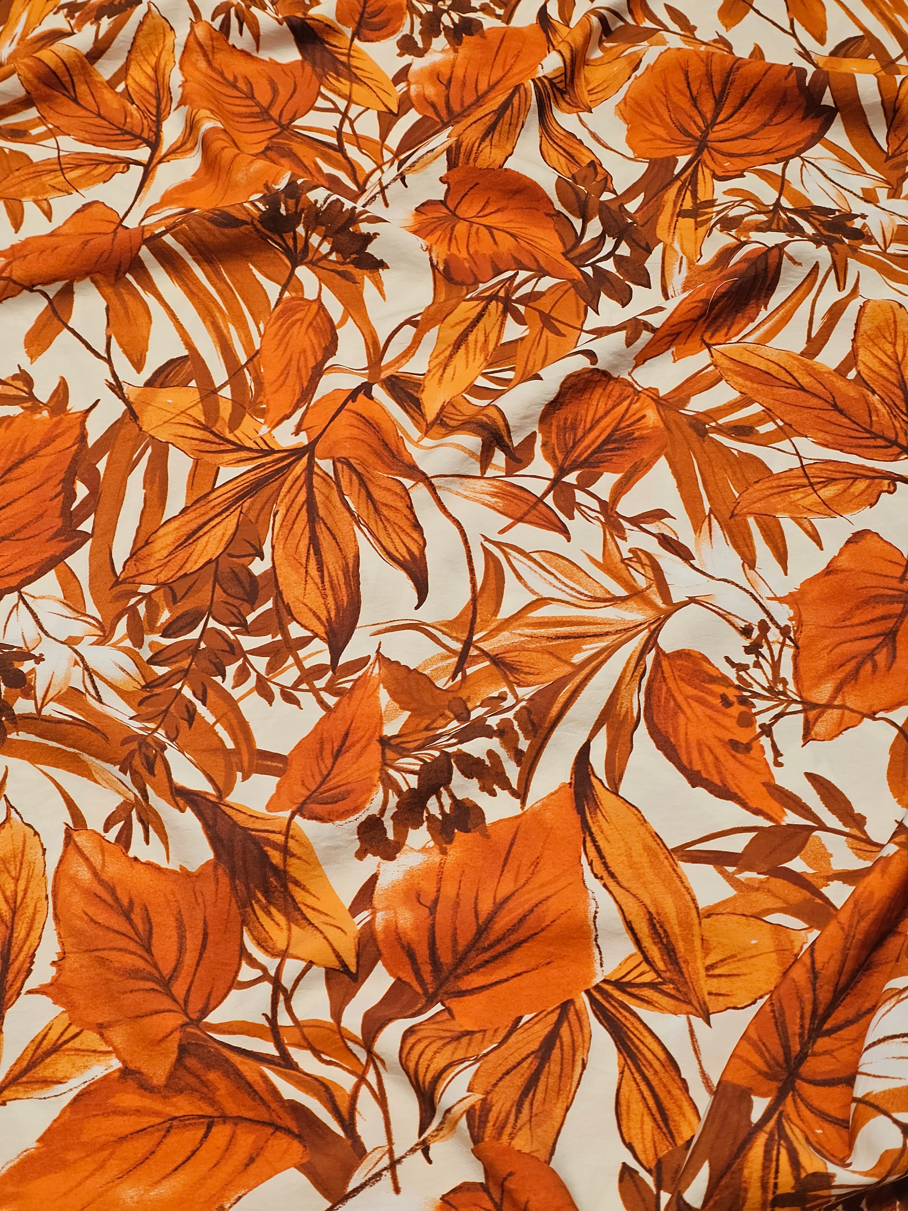 Leaf Patterned Ferro Fabric