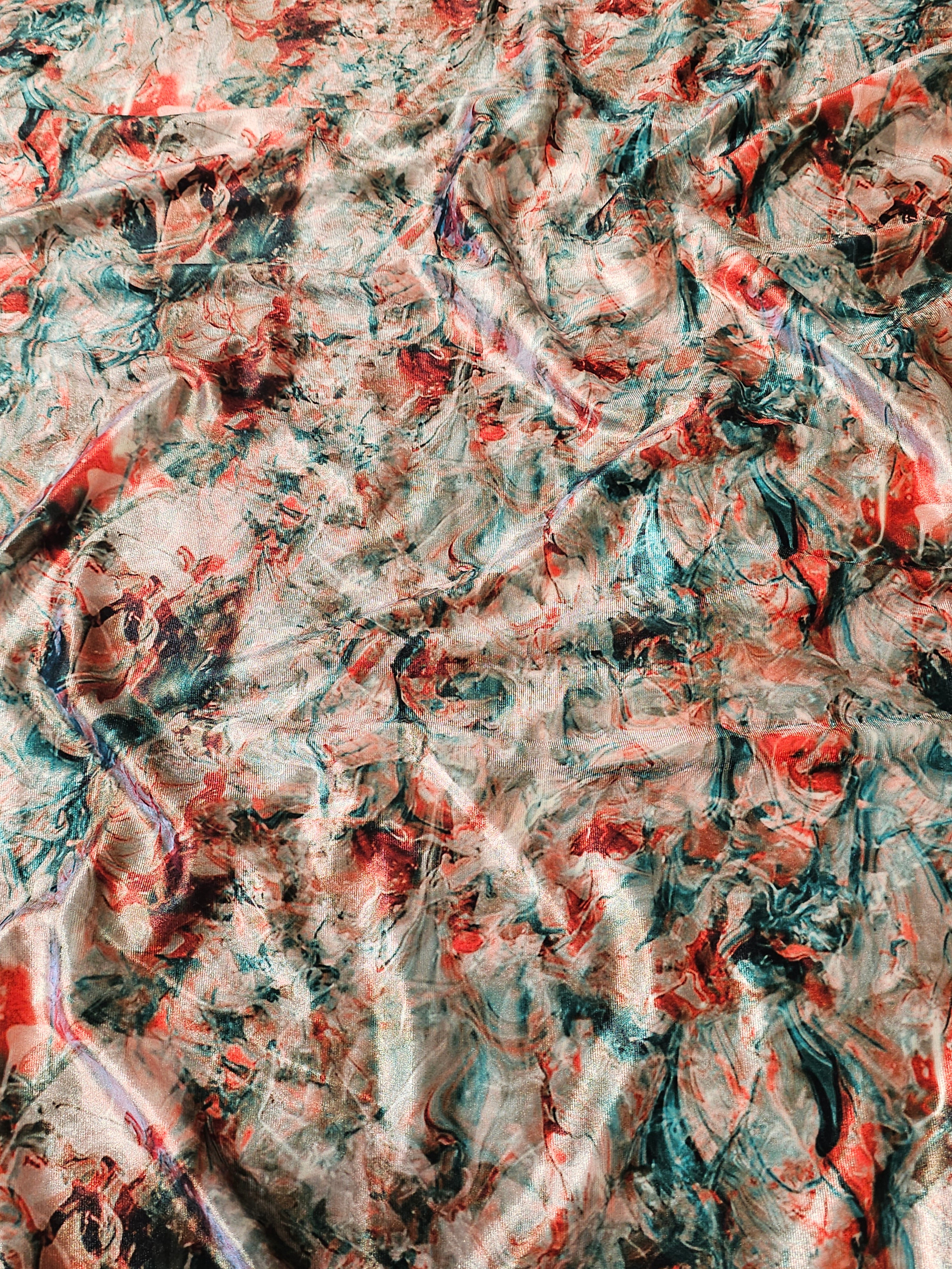 Cosmic Patterned Silk Velvet