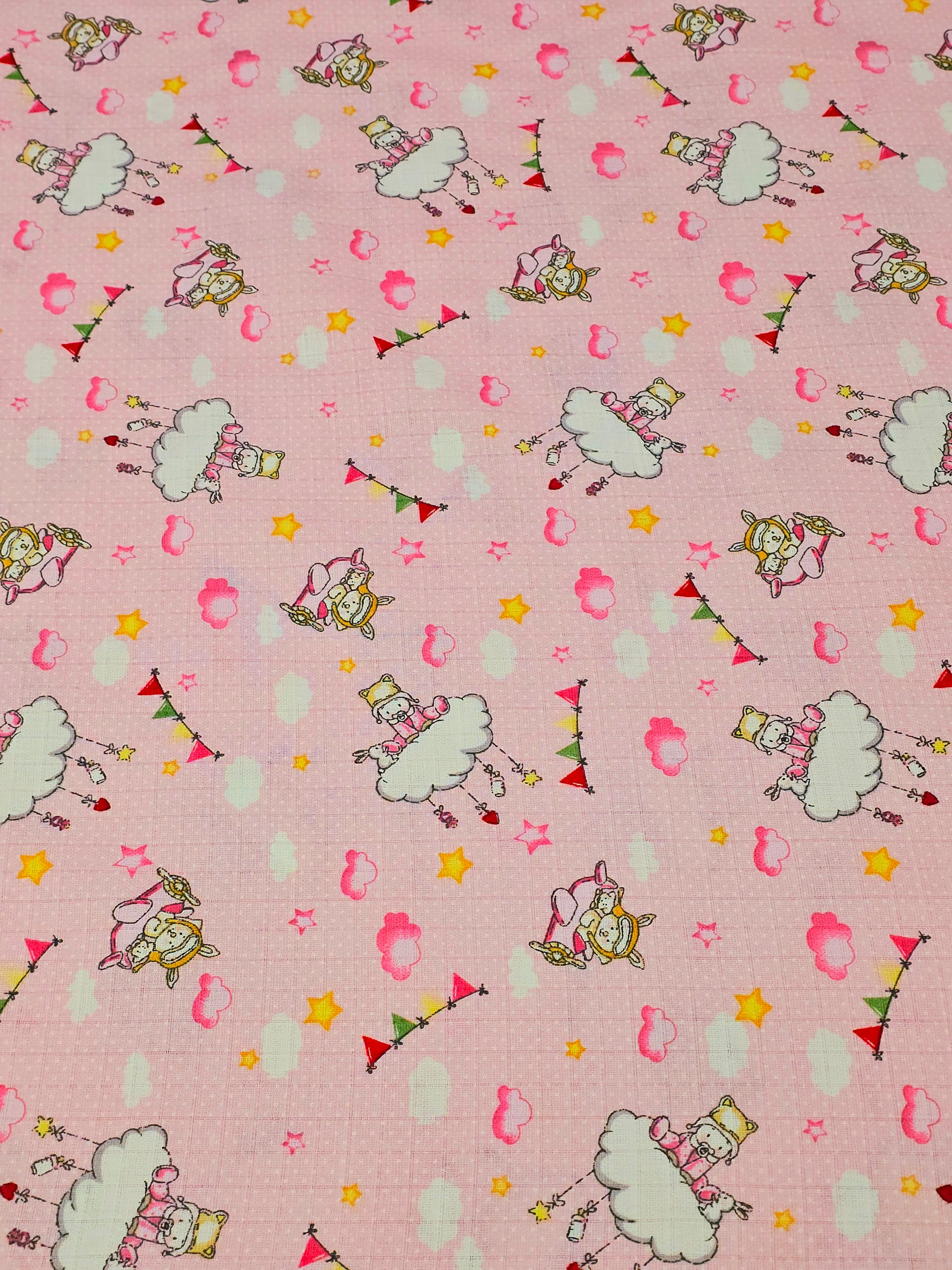 Müslin Kumaş – Hayvansal, Orta Dökümlü, Doğal, Bebek Giyim, Pijama | Çerçiler Kumaş