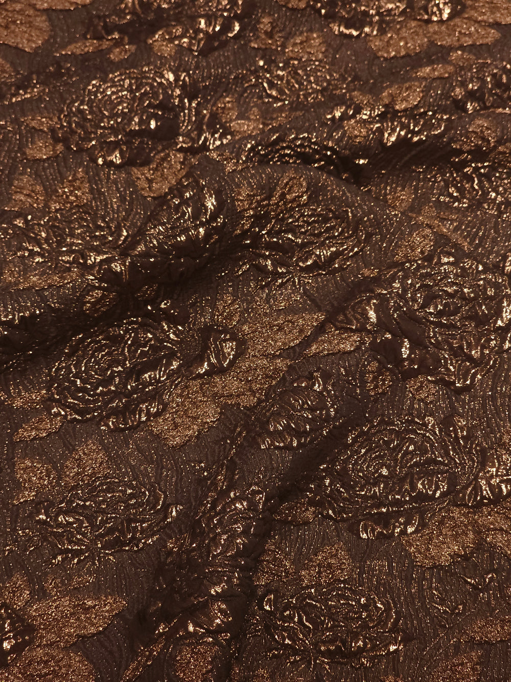 Rose Embossed Brocade Fabric