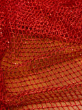 Stone Embellished Mesh Fabric