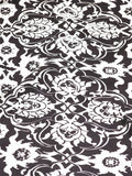 Damask Desenli Krep Saten Kumaş