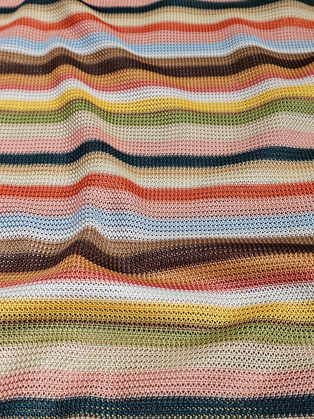Missoni Kumaş – Geometrik Desenli, Renkli, Esnek, Bluzluk, Elbiselik | Çerçiler Kumaş