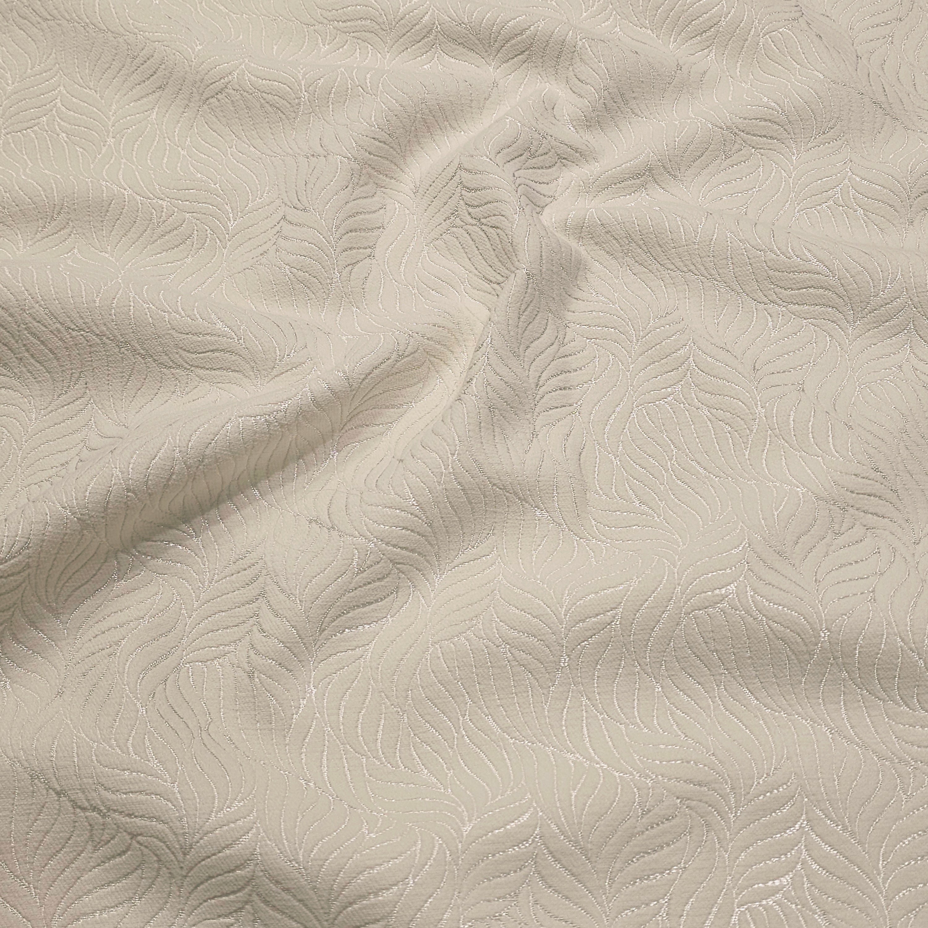 Leaf Pattern Chenille Piqué Fabric