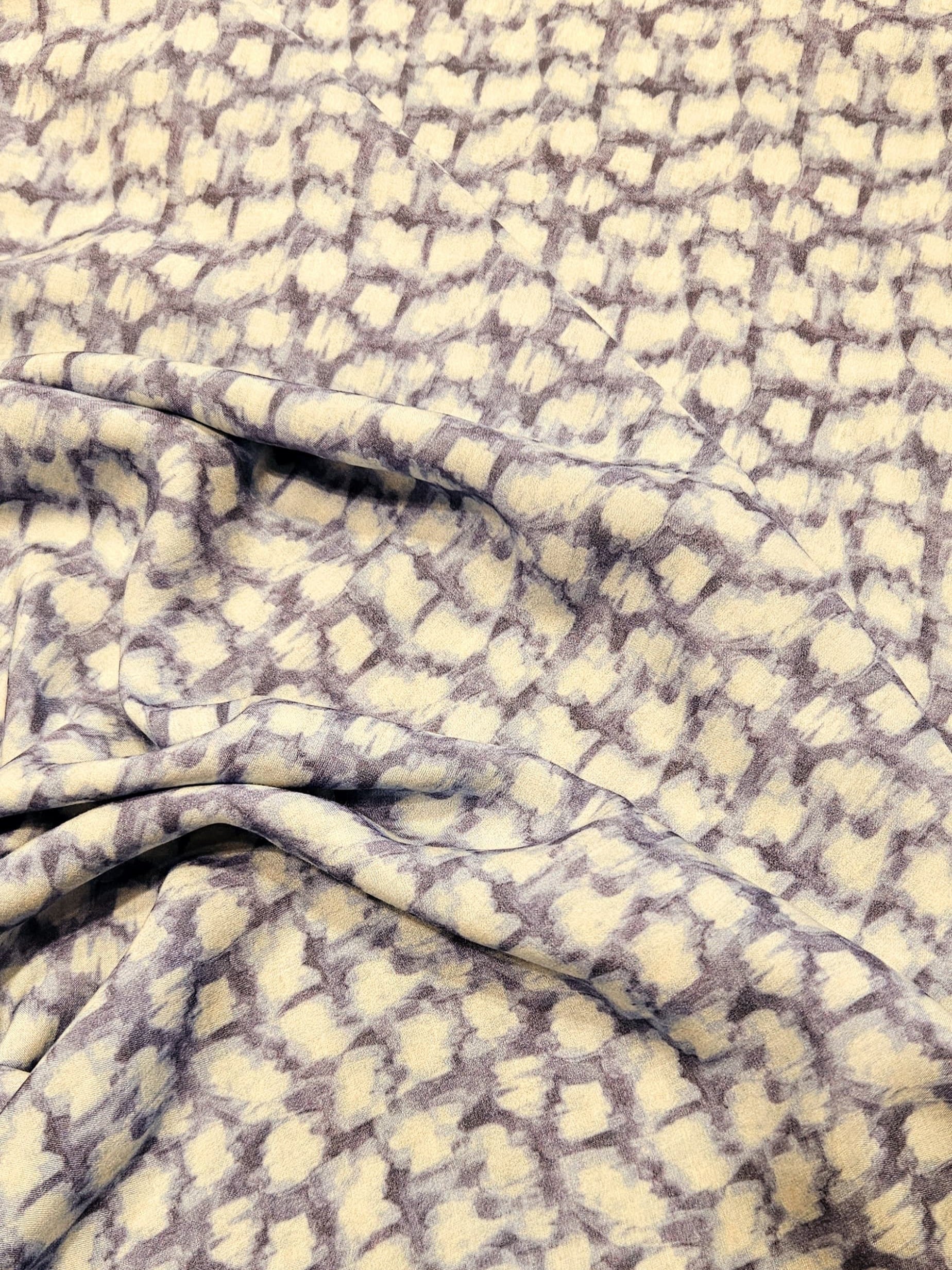 Abstract Dot Patterned Silky Viscose #3