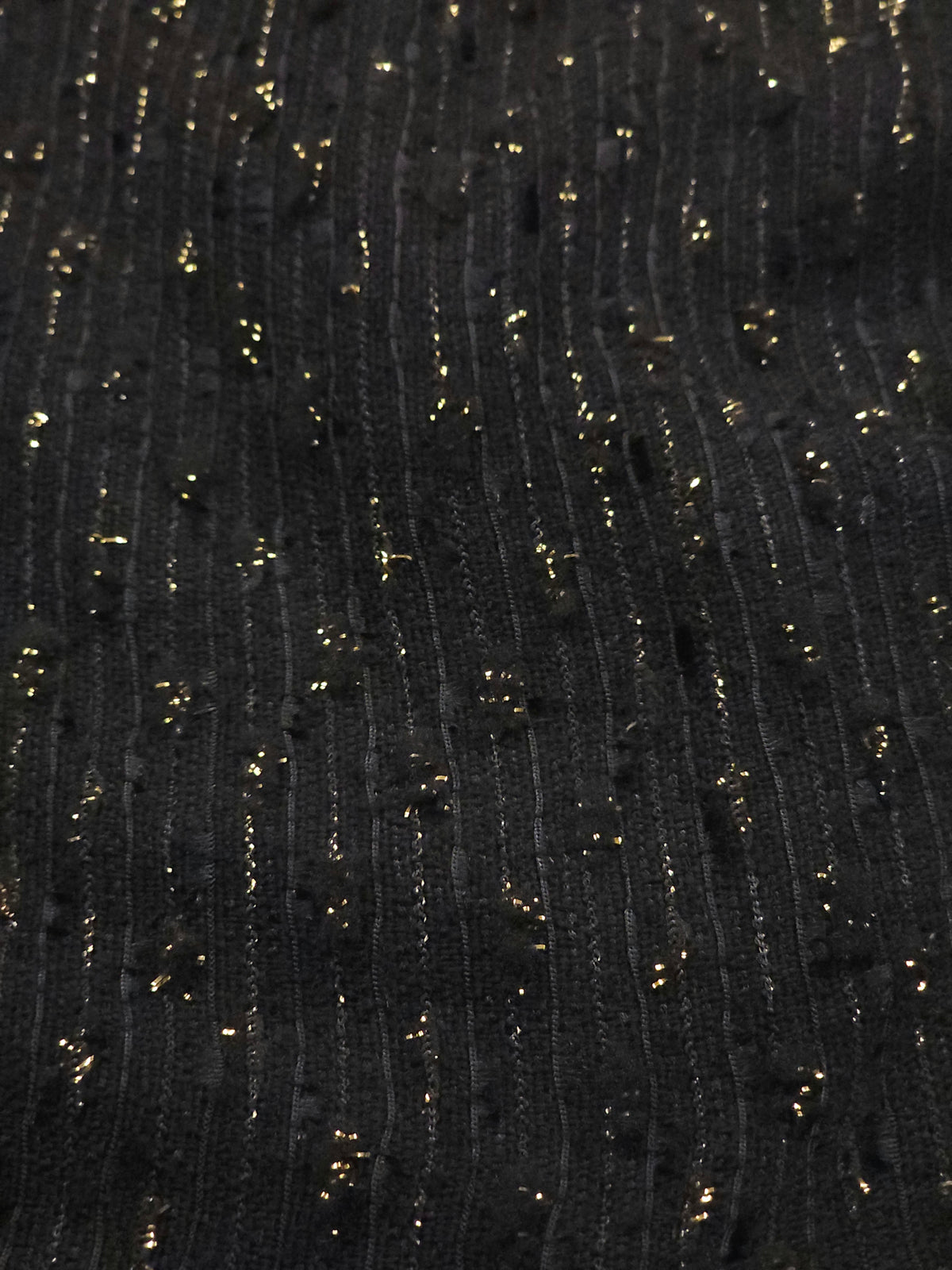 Simli Çizgili Şanel Kumaş