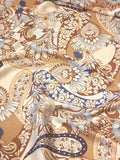 Laleli Shawl Patterned Silky Yoryo Satin Fabric
