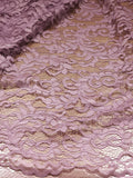 Leaf Shawl Pattern Cordonnet Lace Fabric