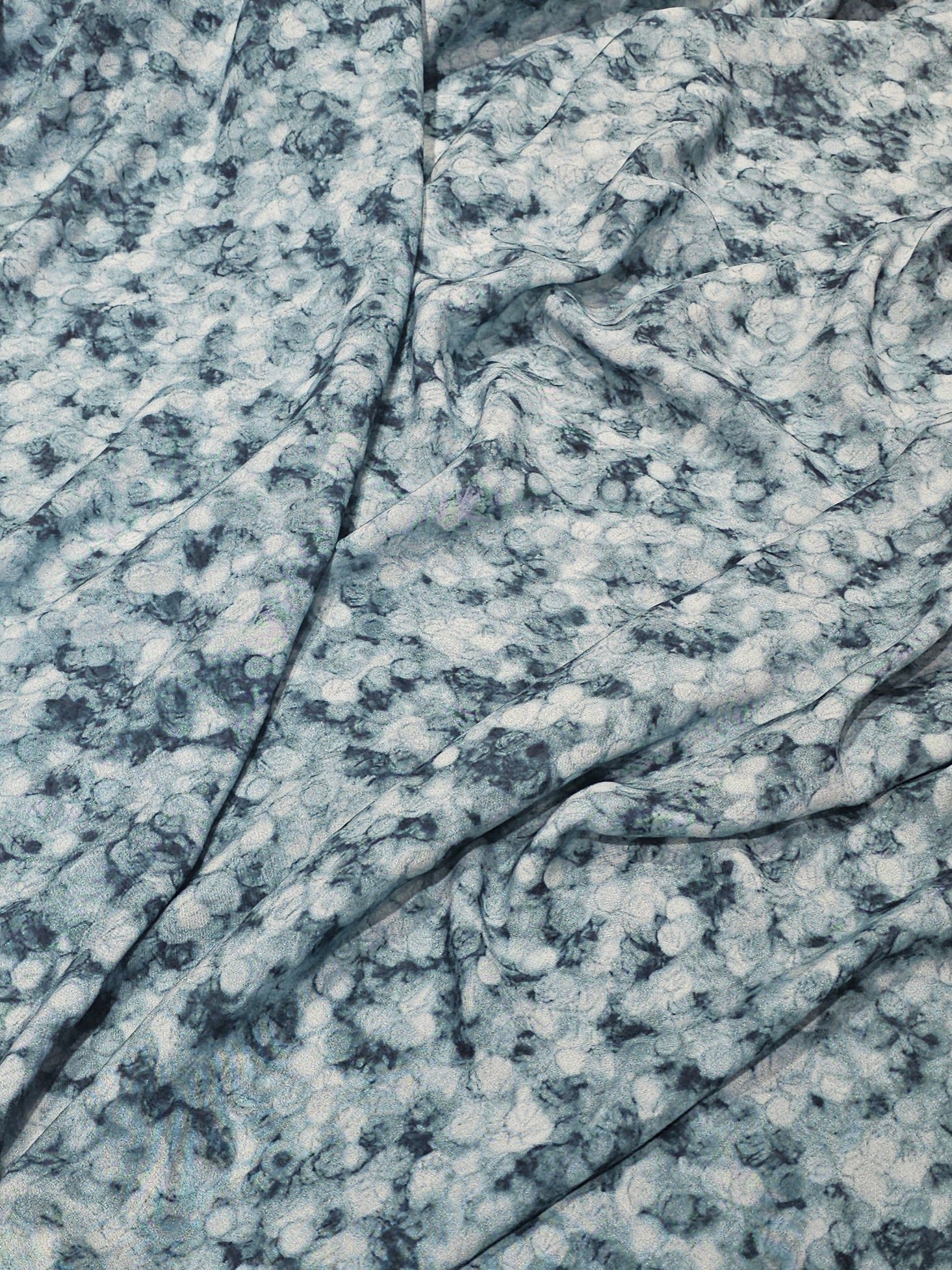 Abstract Dot Patterned Silky Viscose #1