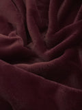 Softy Peluş Kumaş – yüksek dökümlü, Döşemelik, Kostüm, Yastık - Kırlent kılıfı için – Mürdüm