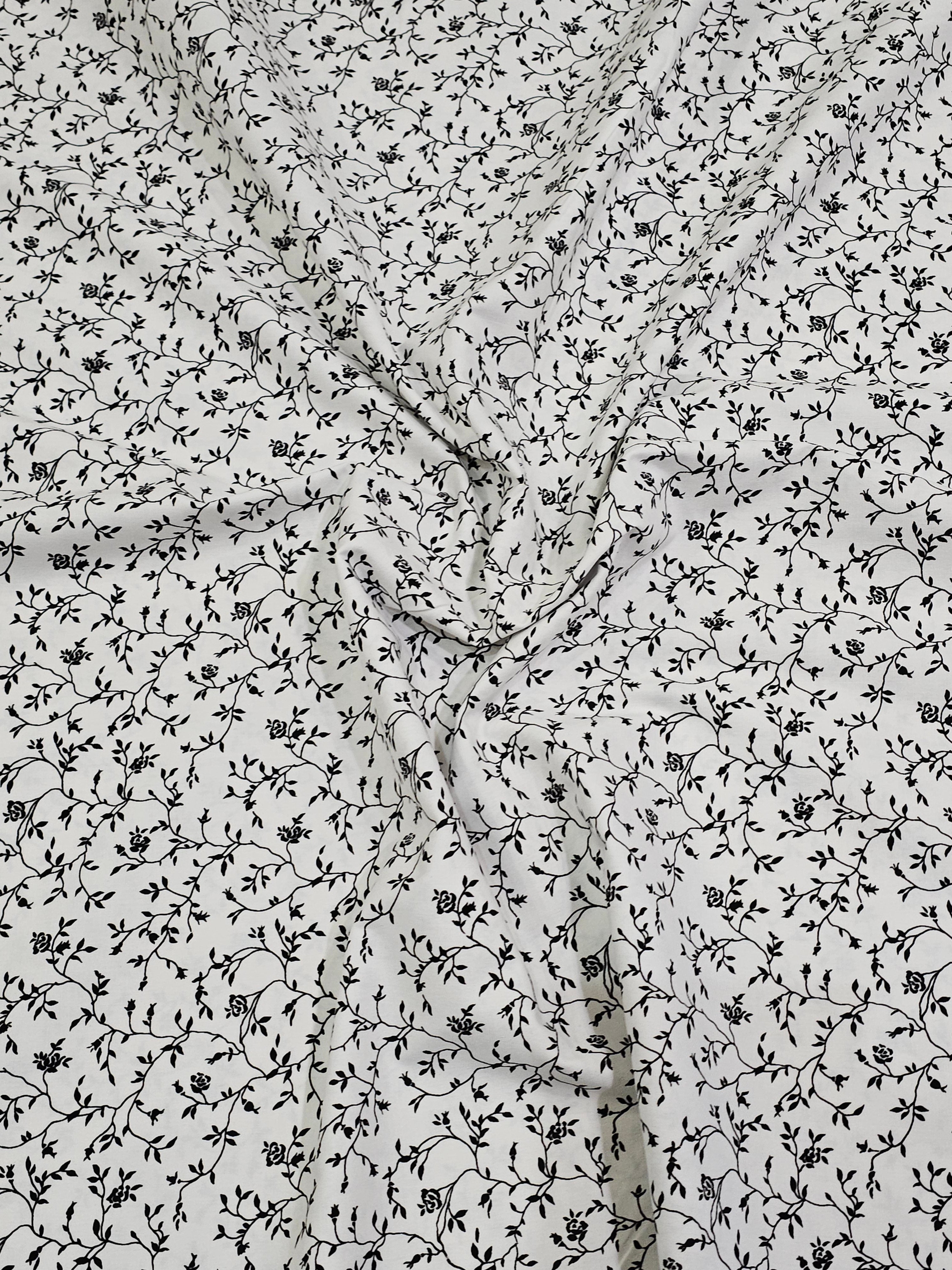 Poplin with Ivy Pattern