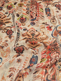 Ethnic Patterned Shimmer Chiffon Fabric