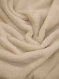 Softy Peluş Kumaş – yüksek dökümlü, Döşemelik, Kostüm, Yastık - Kırlent kılıfı için – Taş Rengi