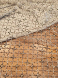 Square Beaded Embroidered Fabric