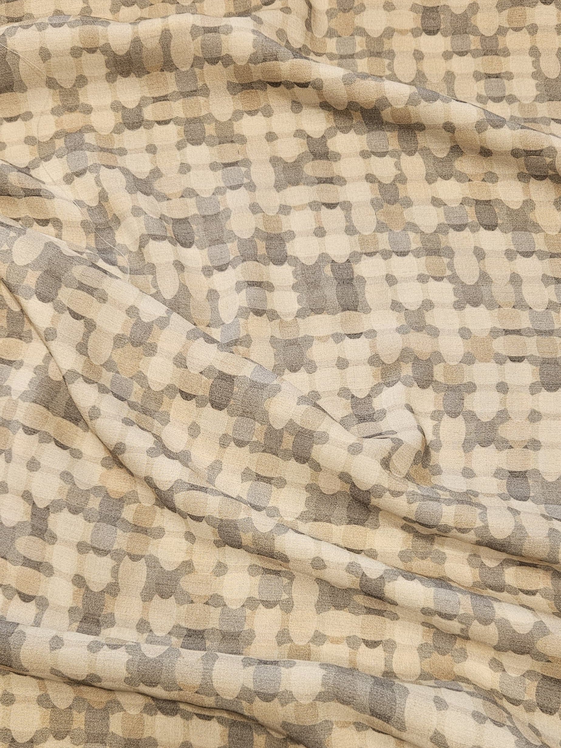 Abstract Dot Patterned Silky Viscose #2