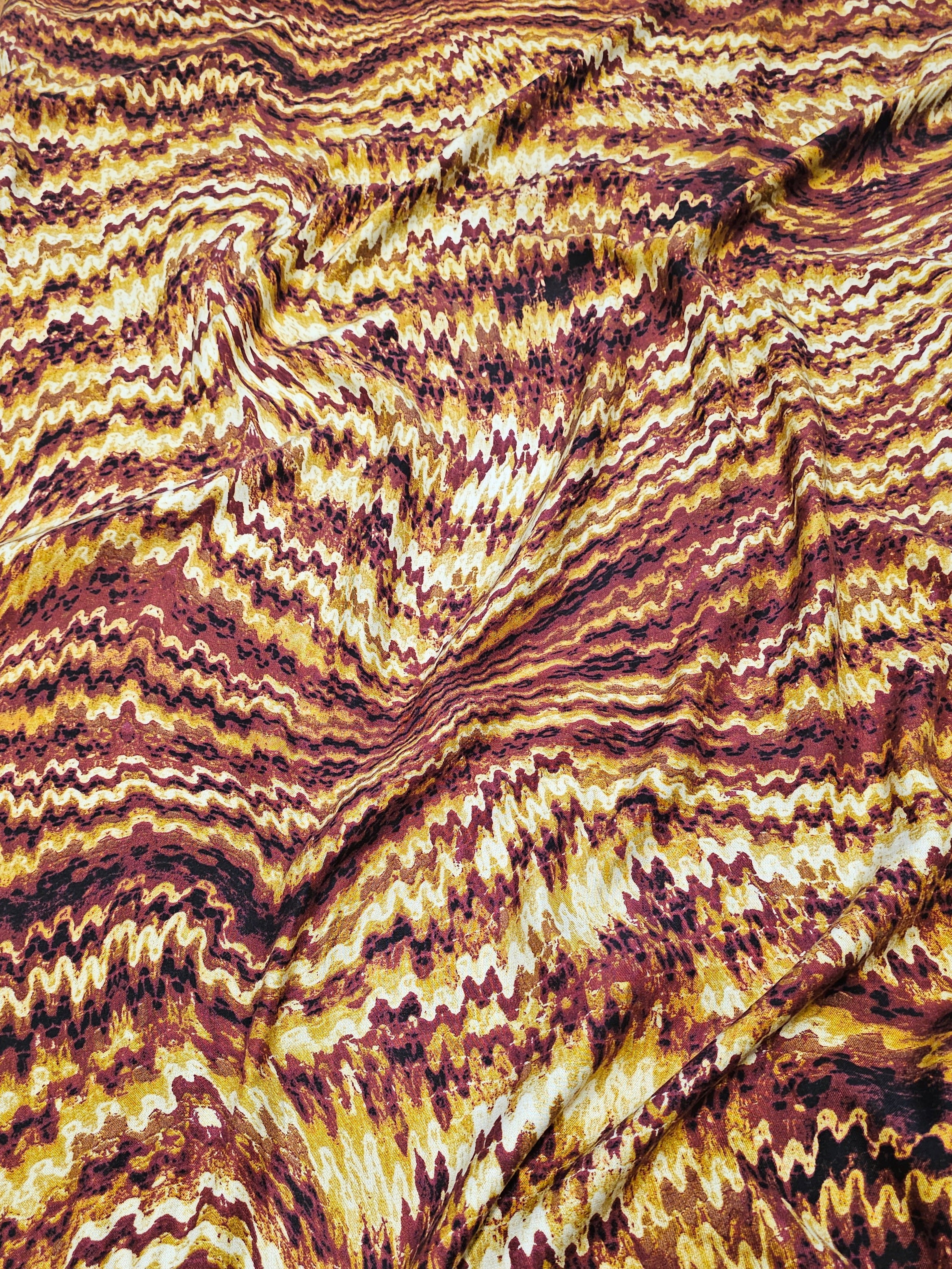 Flame Patterned Belmondo Viscose