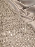 Baget Kristal İşlemeli Kumaş