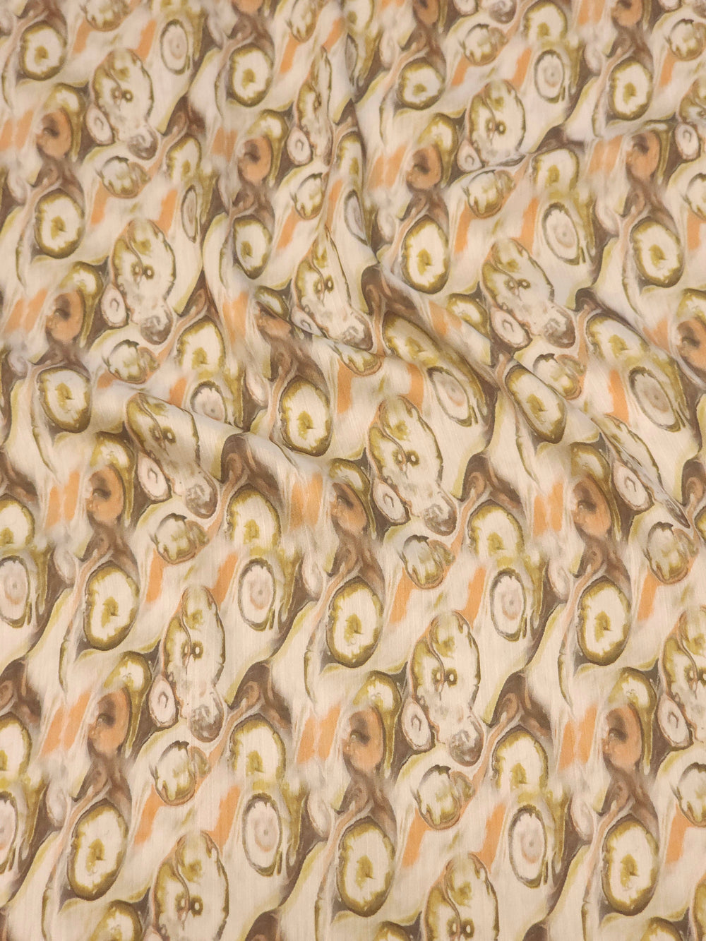 Teardrop Eye Pattern Silktouch Yoryo Satin Fabric