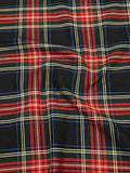 İskoç Tartan Kumaş-Kırmızı/Lacivert