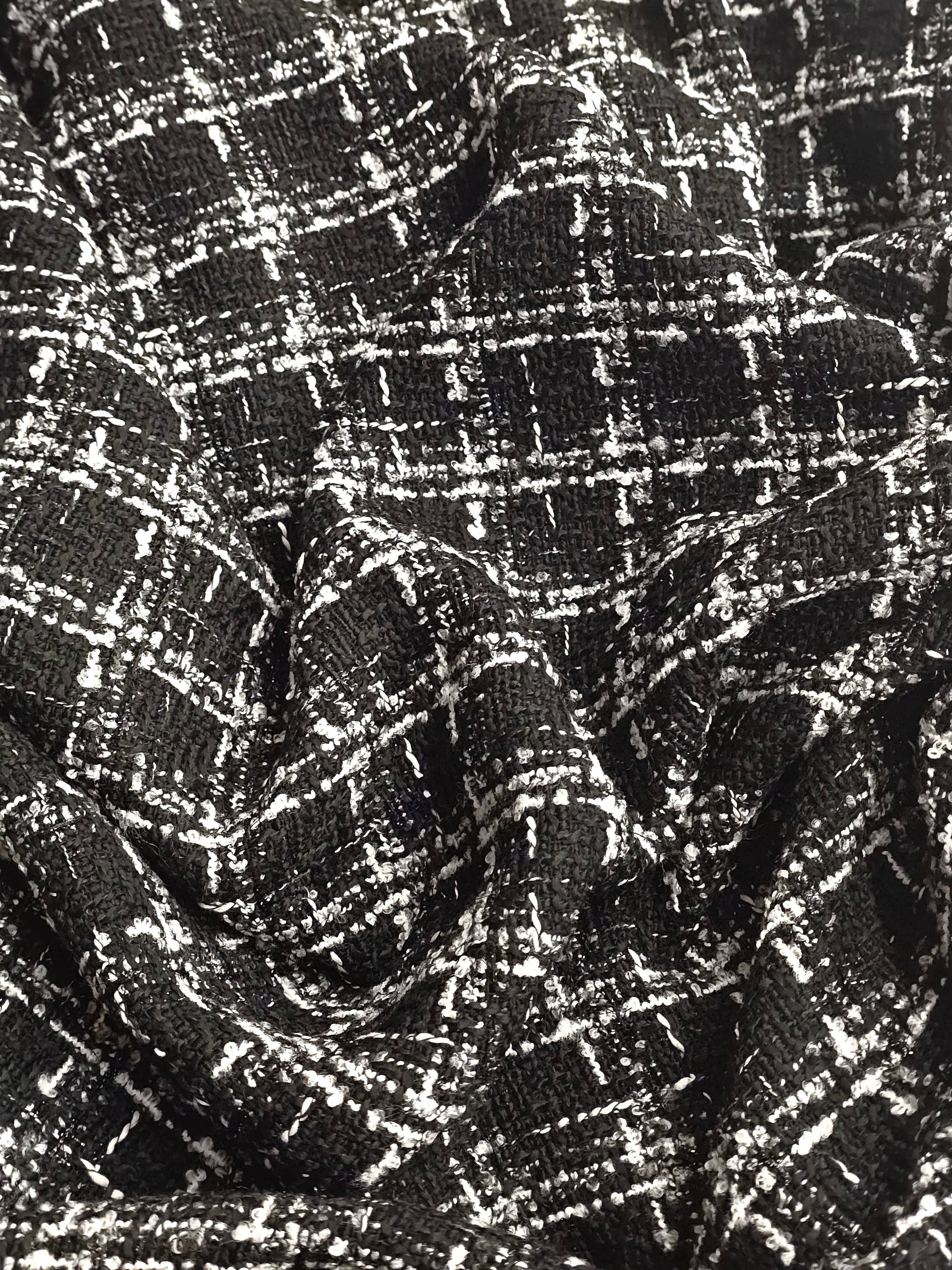 Plaid Chanel Fabric