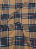 İskoç Tartan Kumaş-Kahverengi