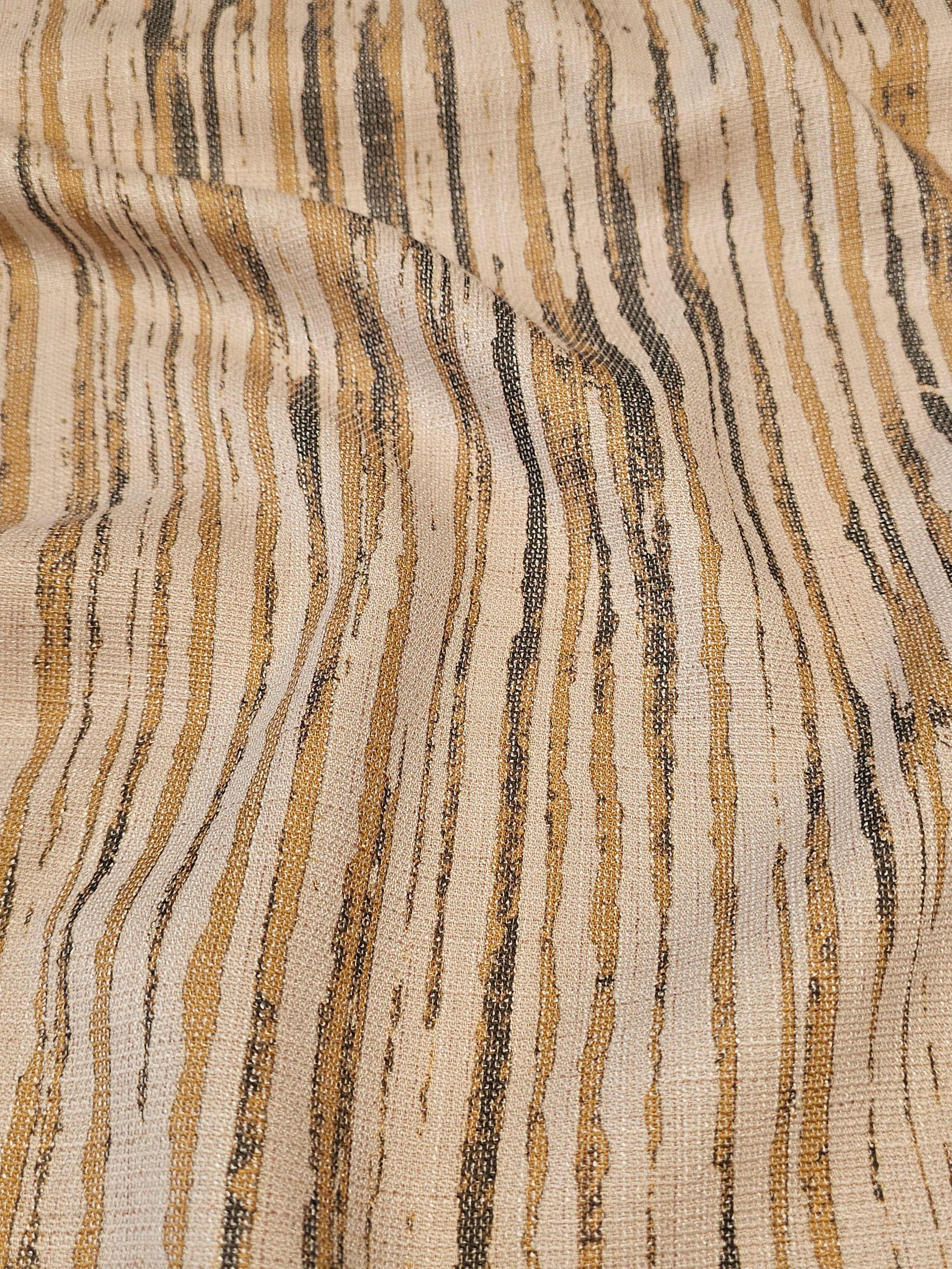 Tiger Pattern Jabu Linen Fabric