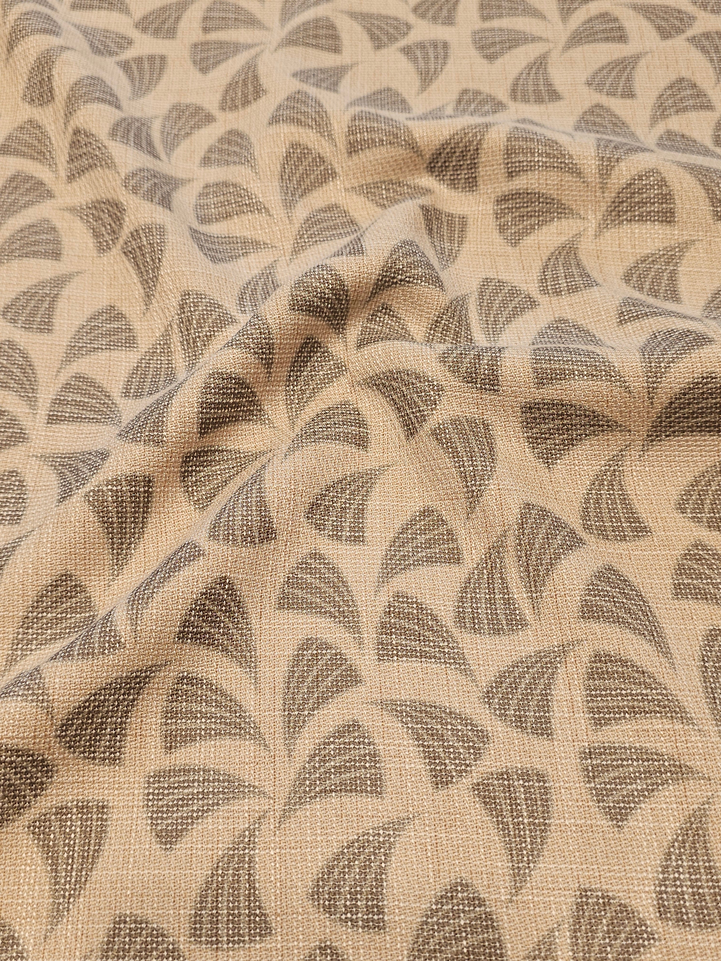 Seashell Patterned Jabu Linen Fabric
