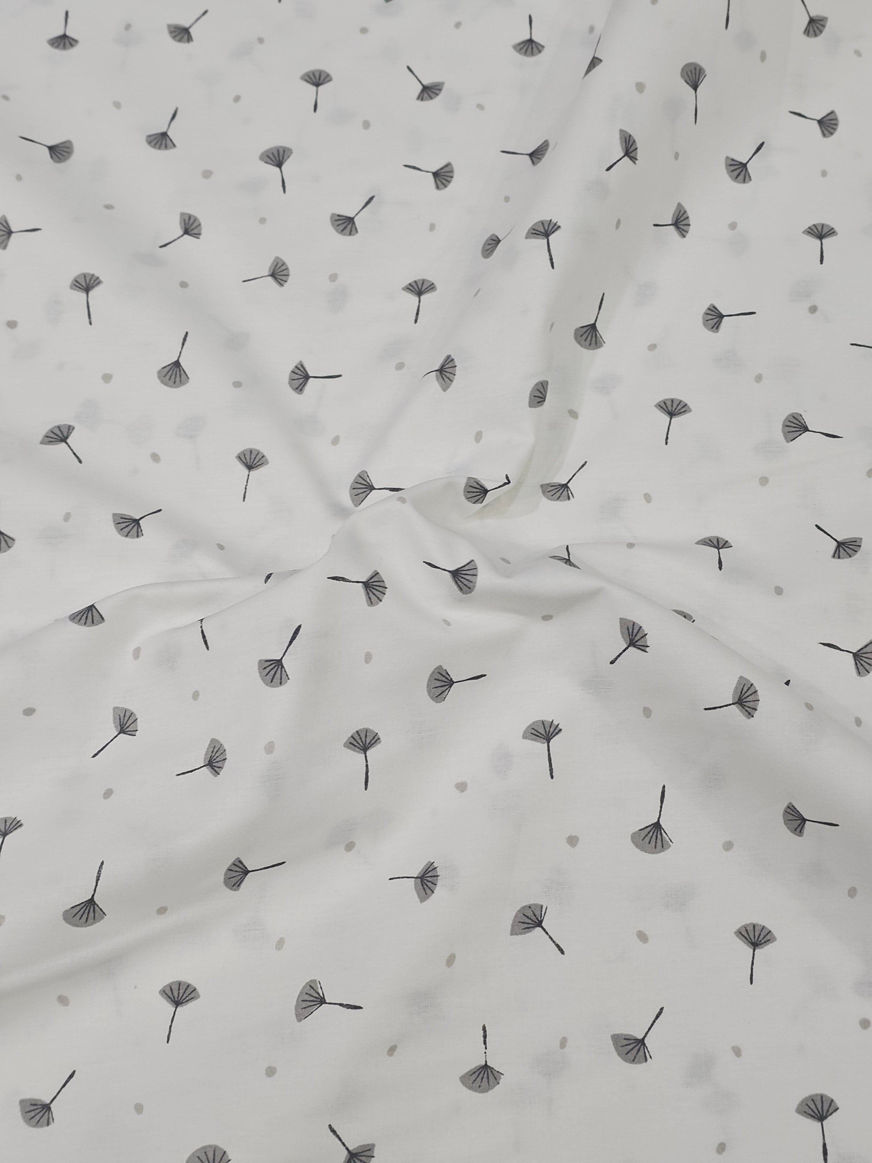 Akfil with White Dandelion Pattern