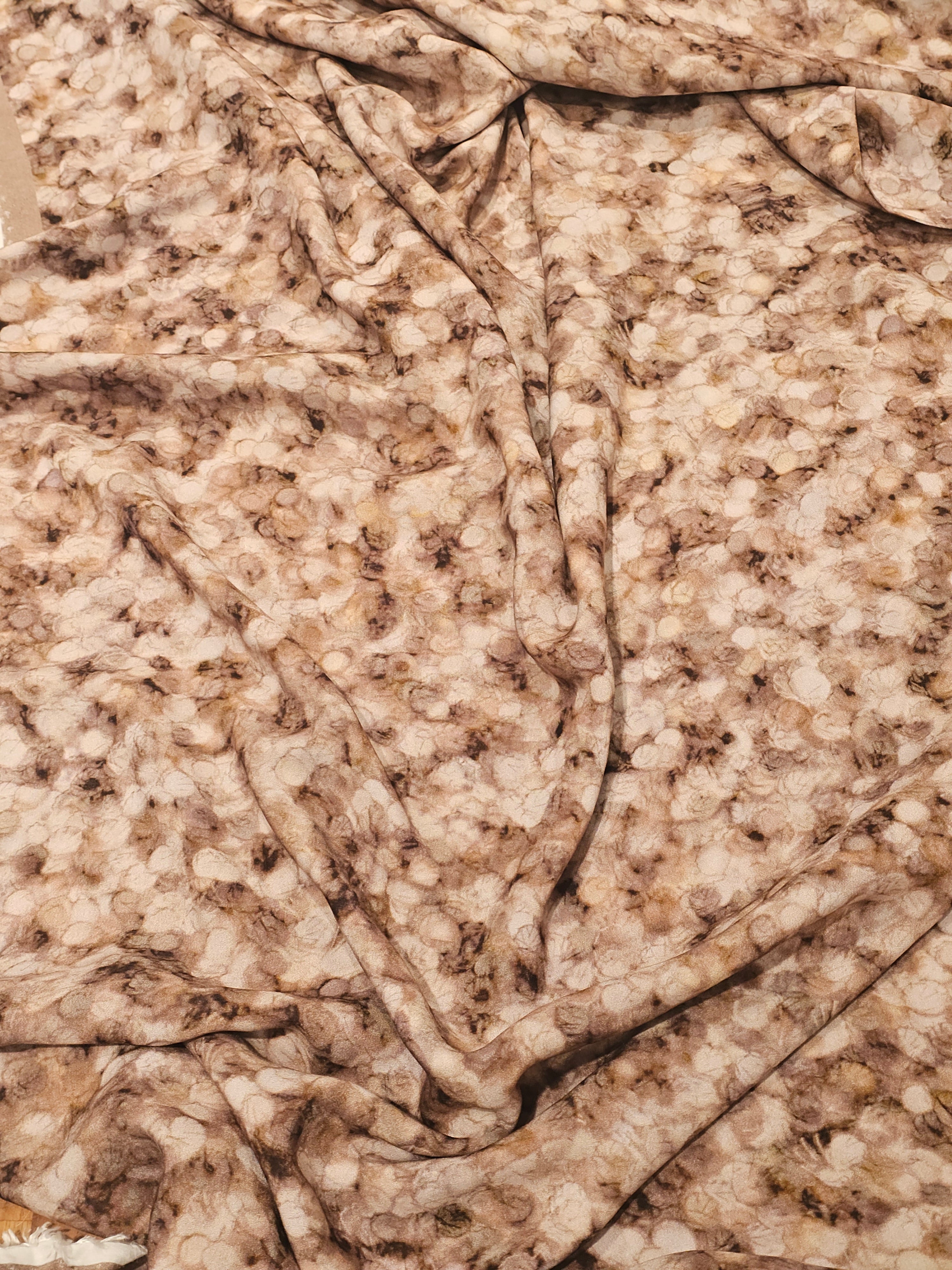 Abstract Dot Patterned Silky Viscose #1