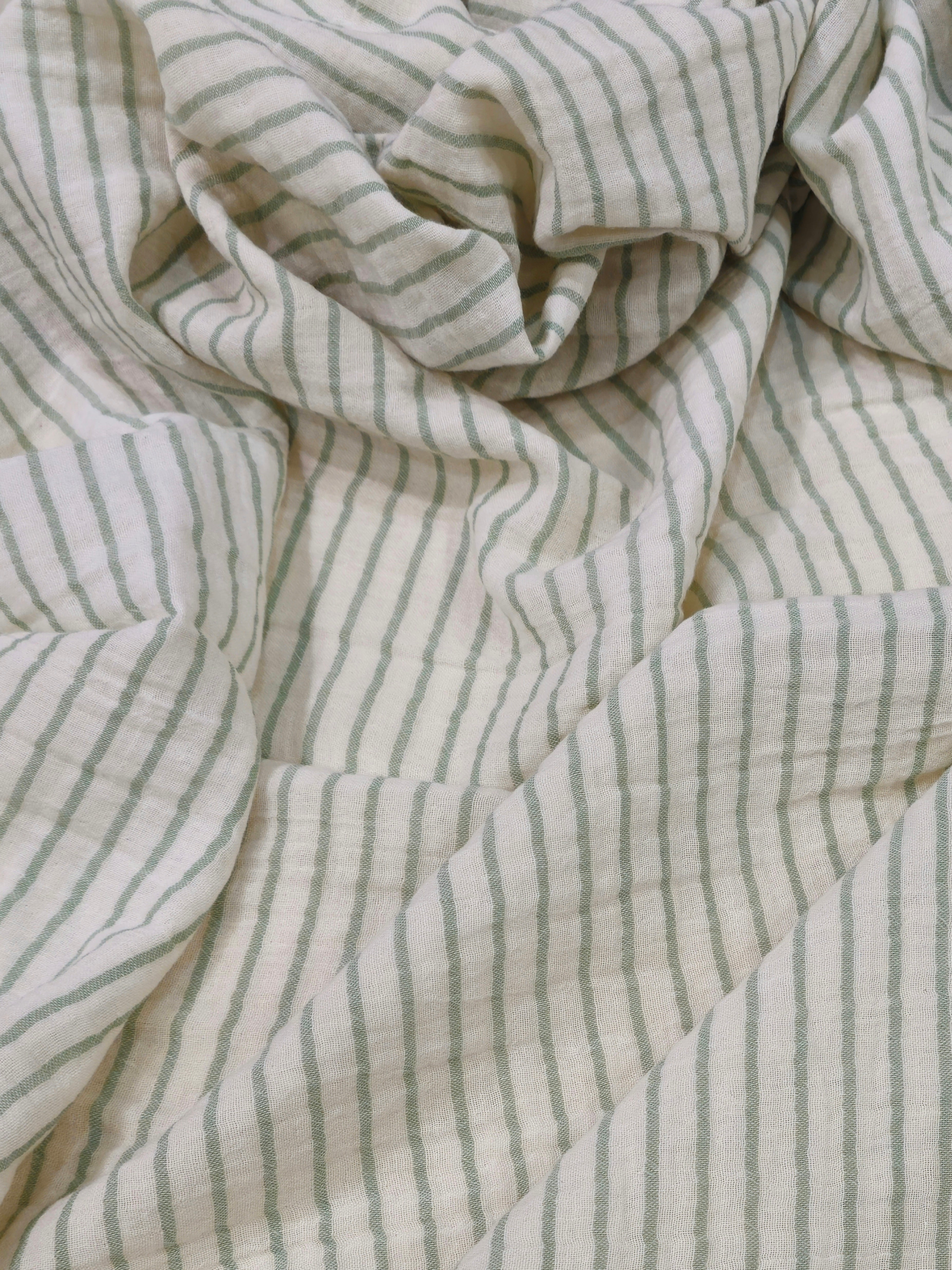 Narrow Striped 2-Ply Muslin