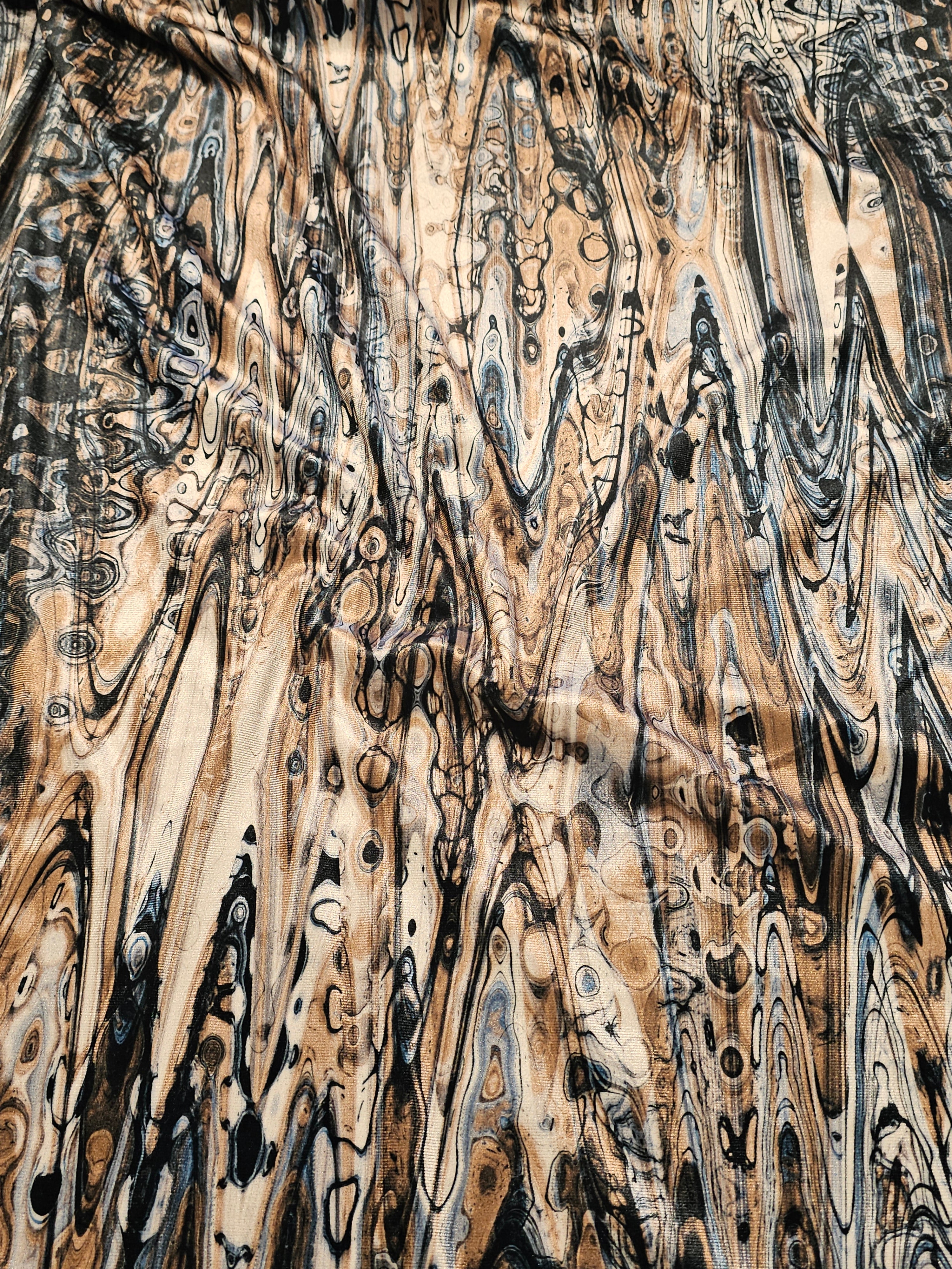 Geometric Patterned Silk Velvet