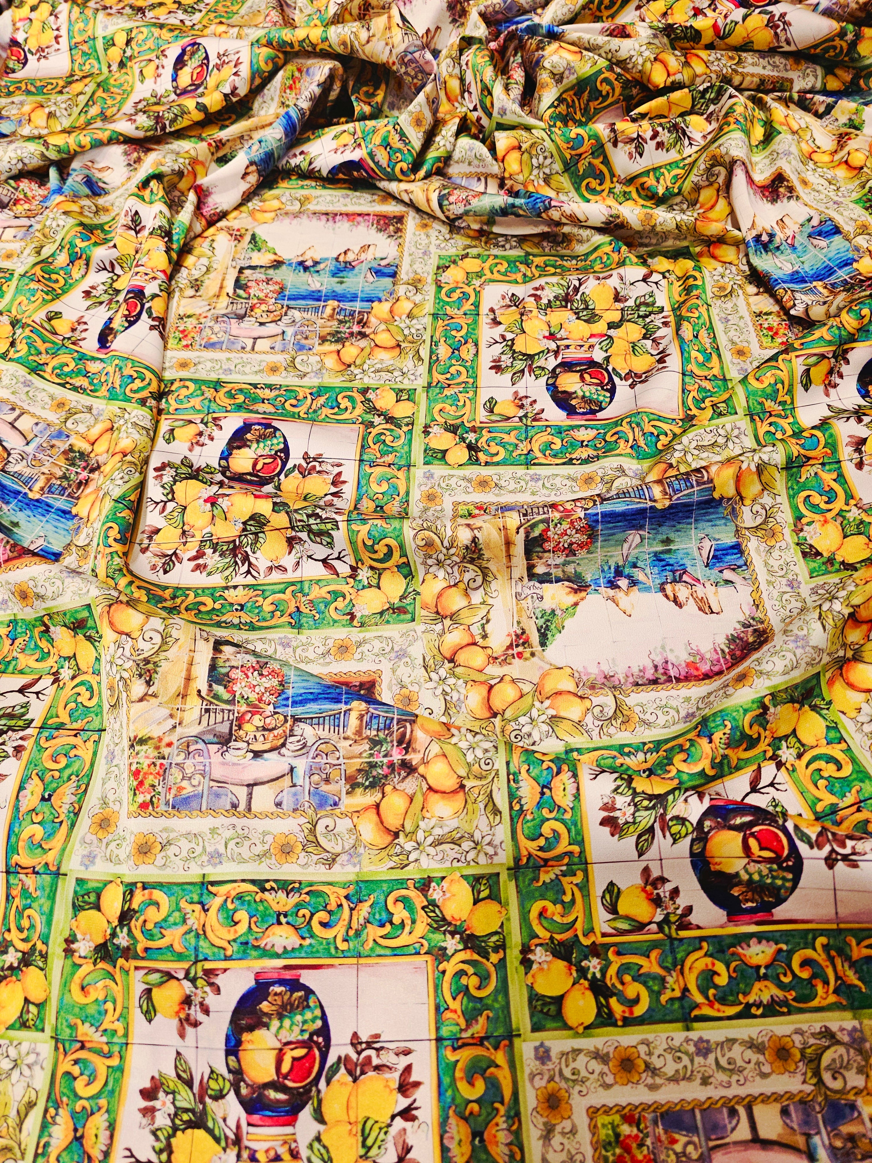 Sicilya Desenli İpeksi Saten #1