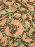 Alphabet Patterned Viscose Fabric