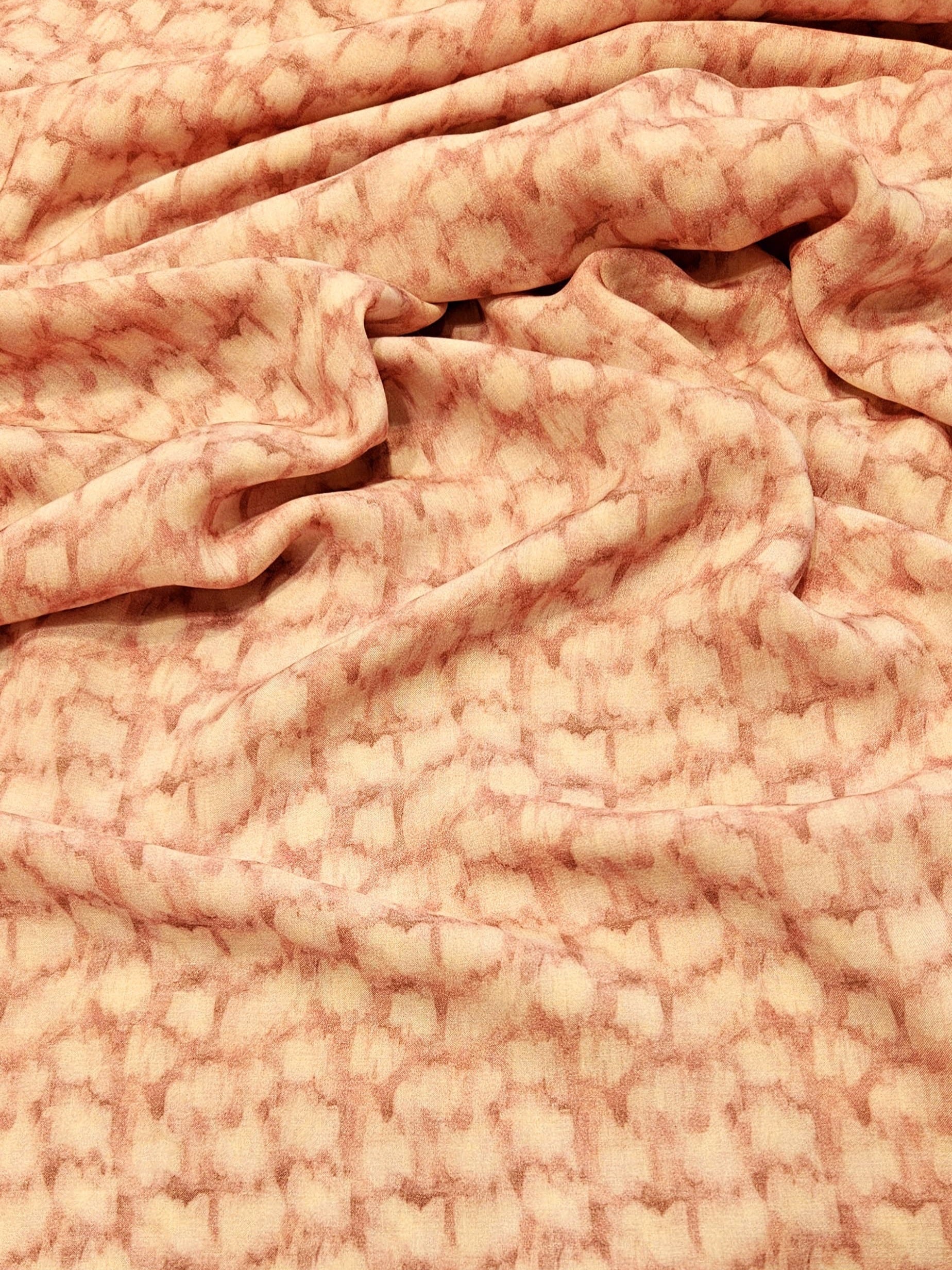 Abstract Dot Patterned Silky Viscose #3