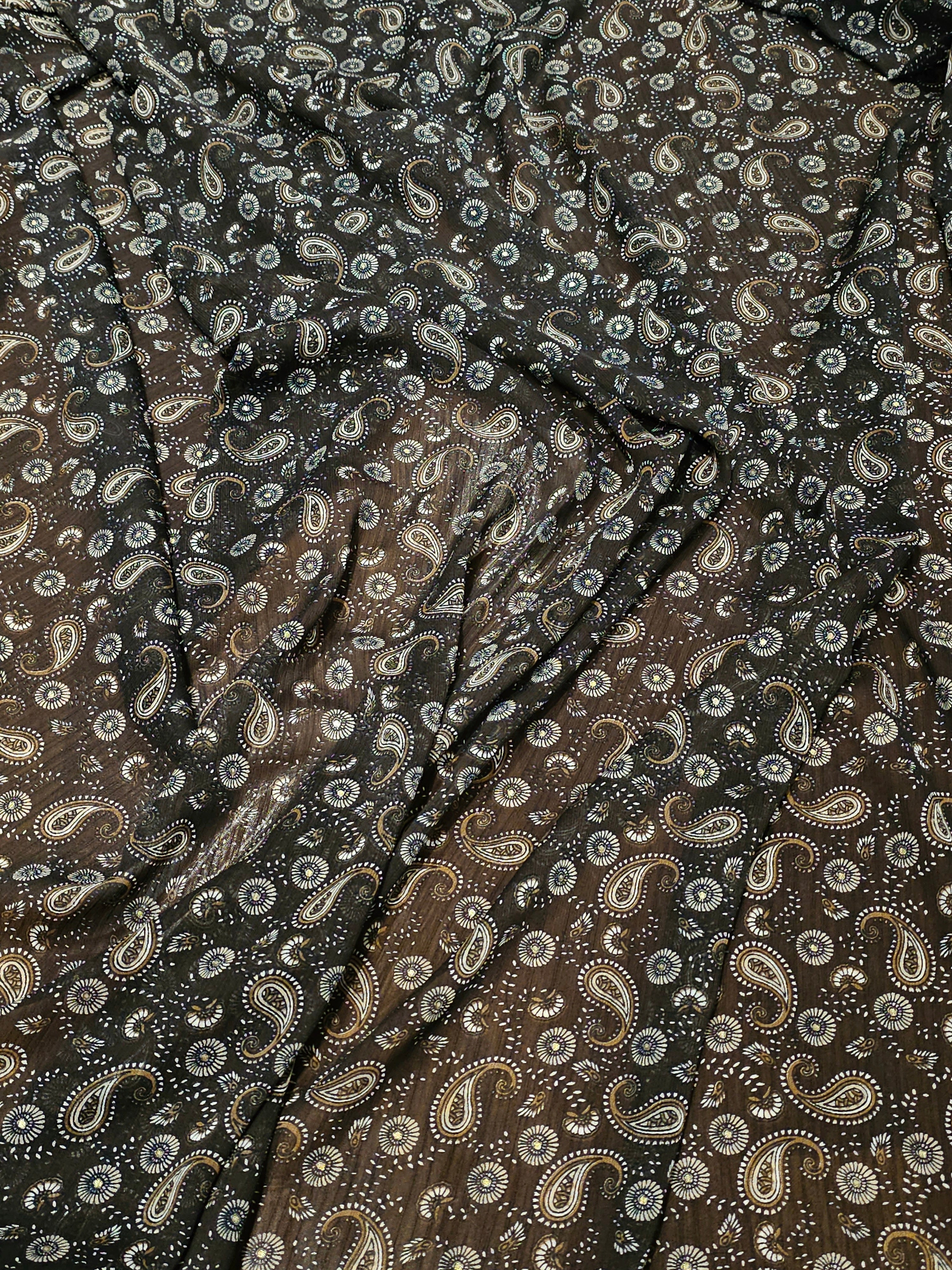 Shawl Patterned Crepe Chiffon