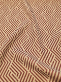 Zigzag Patterned Jabu Linen Fabric