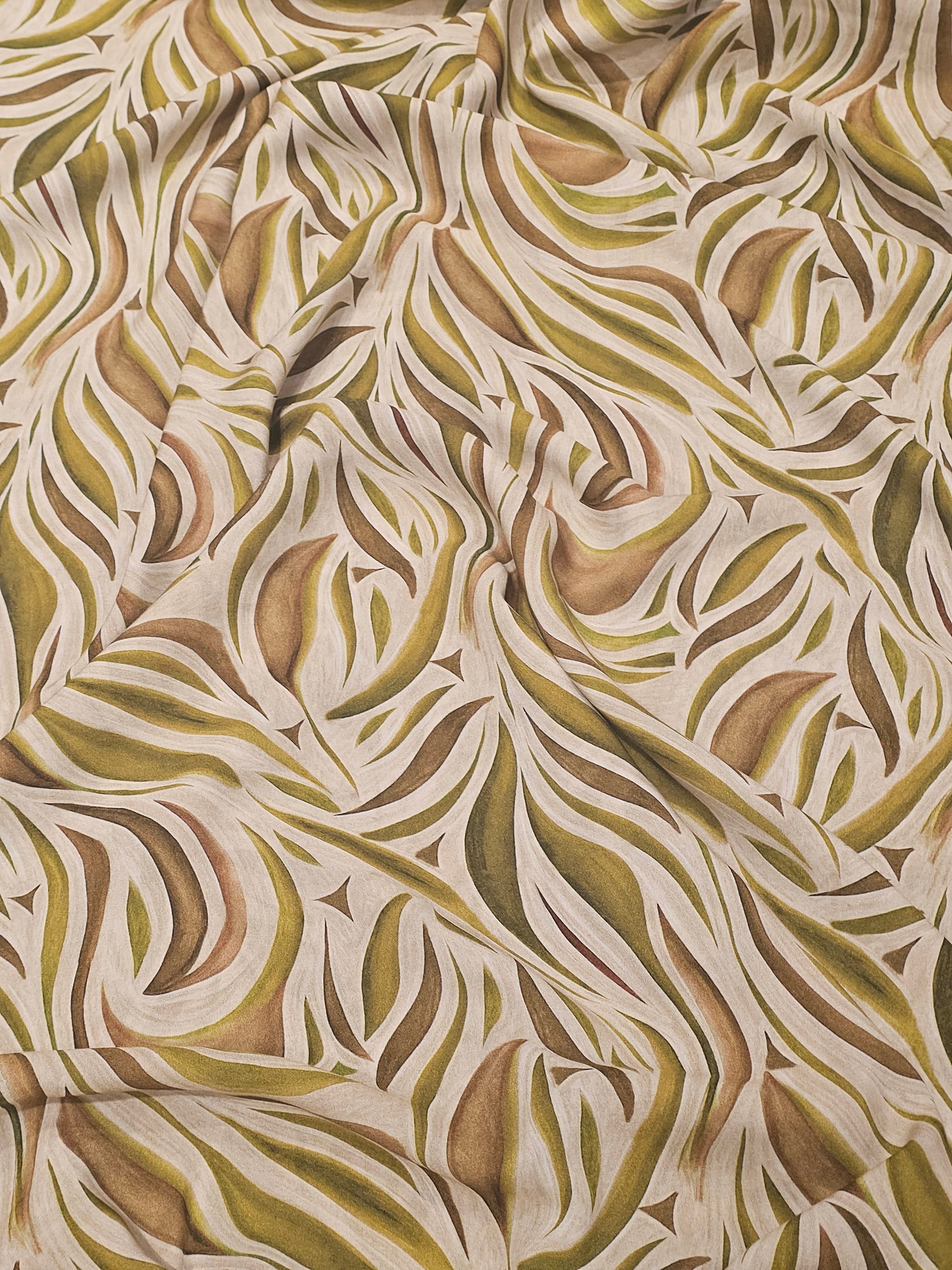 Abstract Patterned Silky Viscose #1