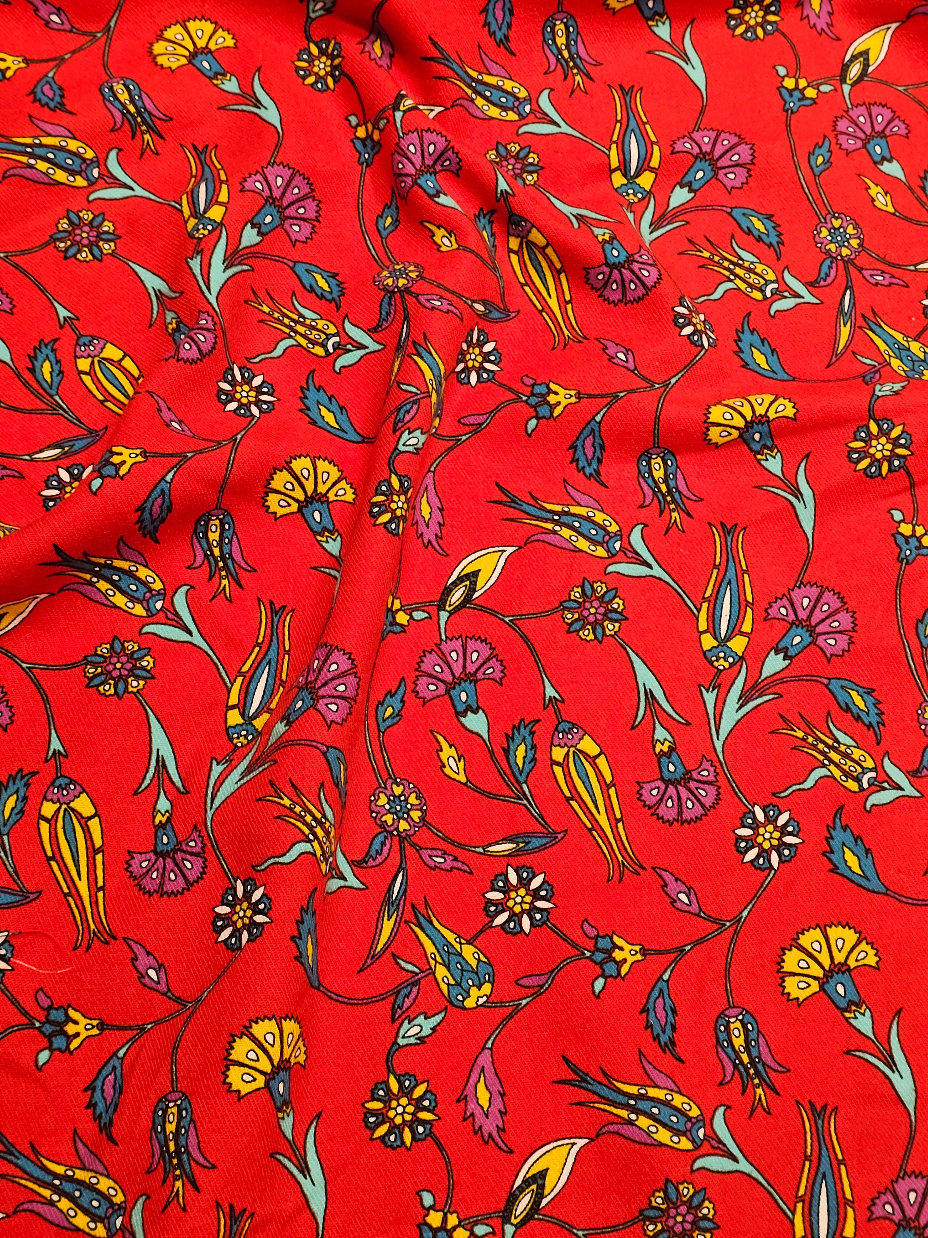 Tulip Patterned Flannel