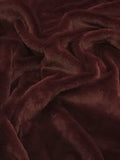 Softy Peluş Kumaş – yüksek dökümlü, Döşemelik, Kostüm, Yastık - Kırlent kılıfı için – Bordo