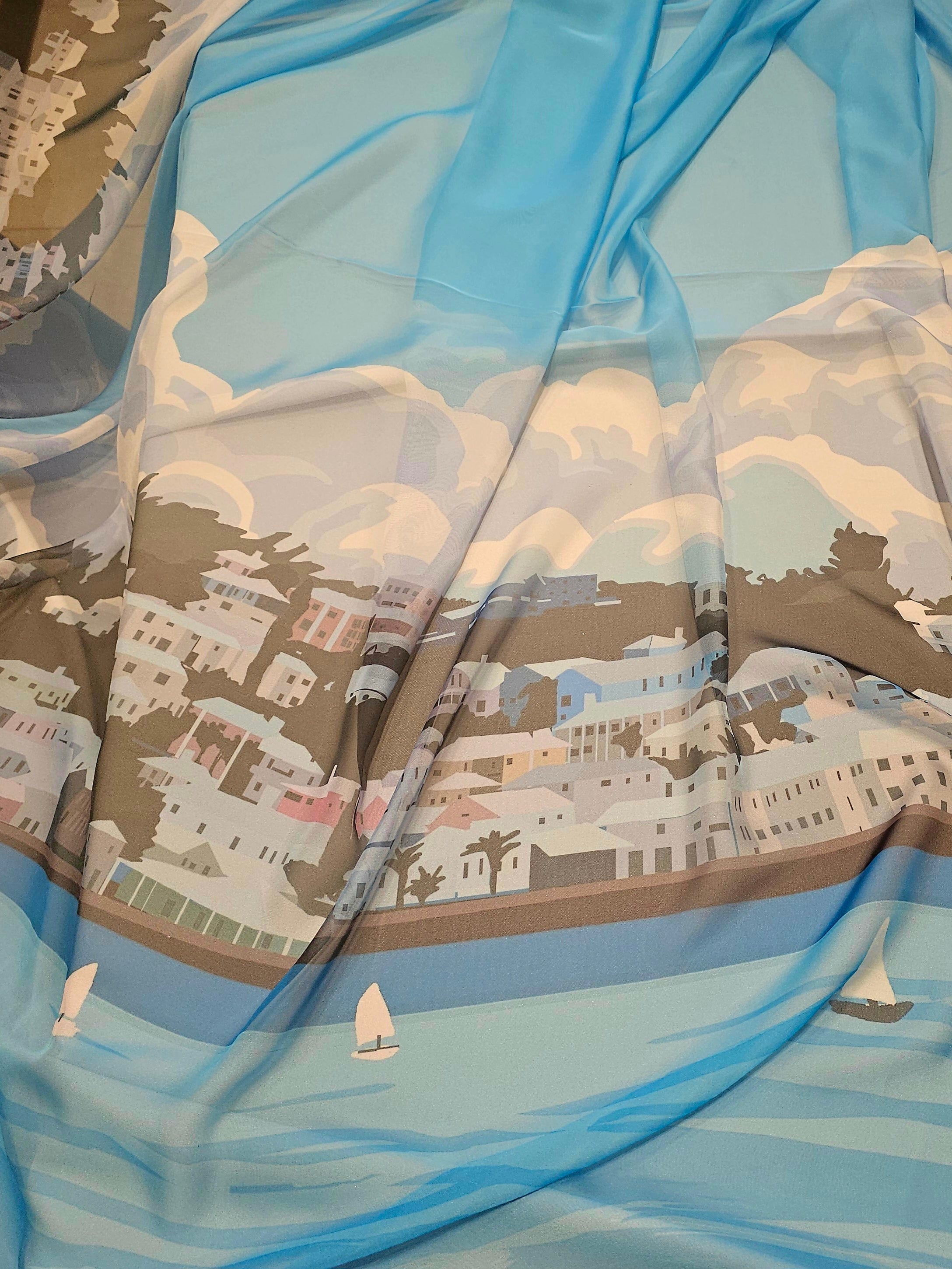 City Patterned Silky Chiffon #4