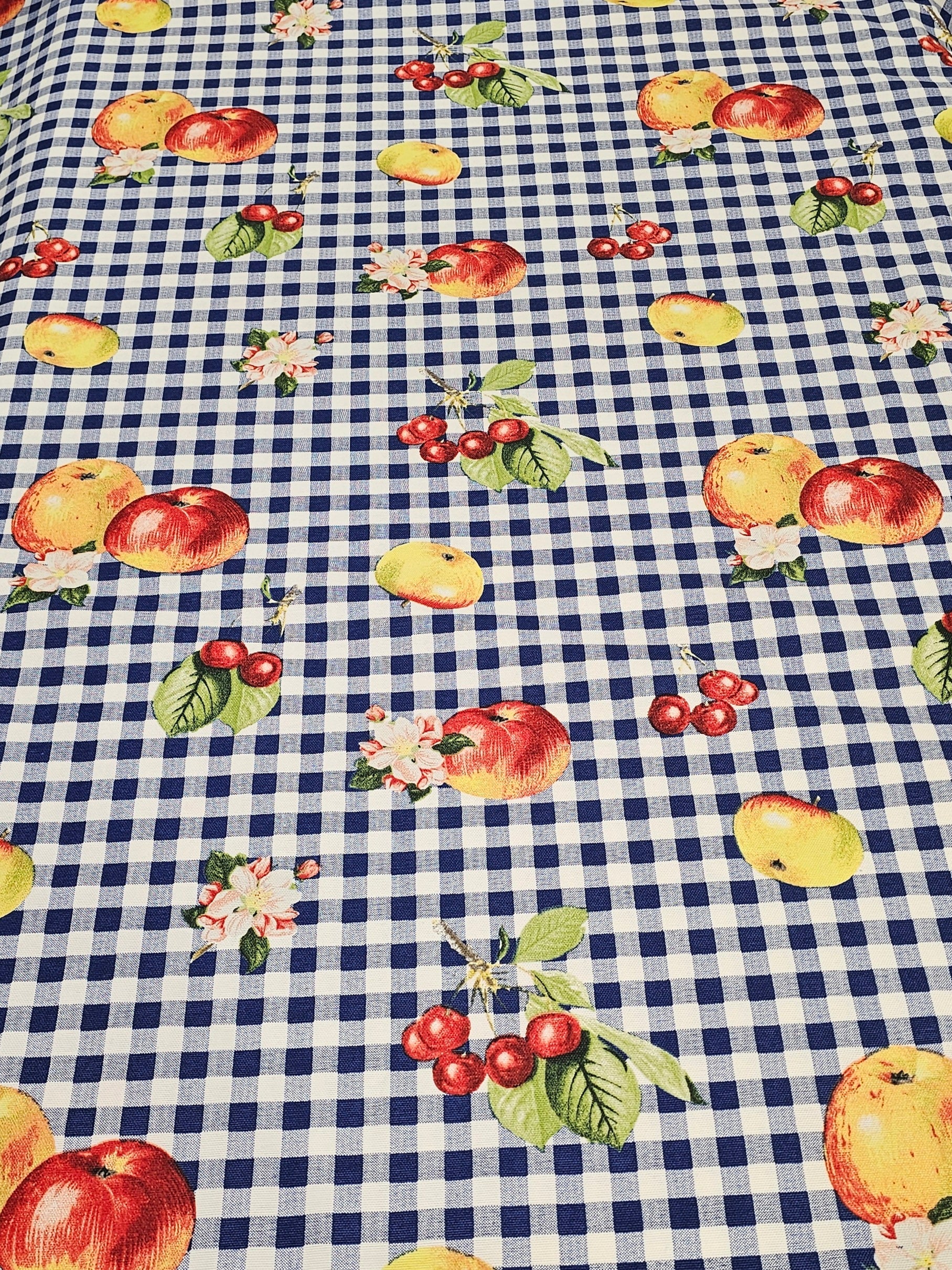 Picnic Patterned Panama Fabric