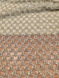 Fabric with Beaded Embroidery and Belt Motif