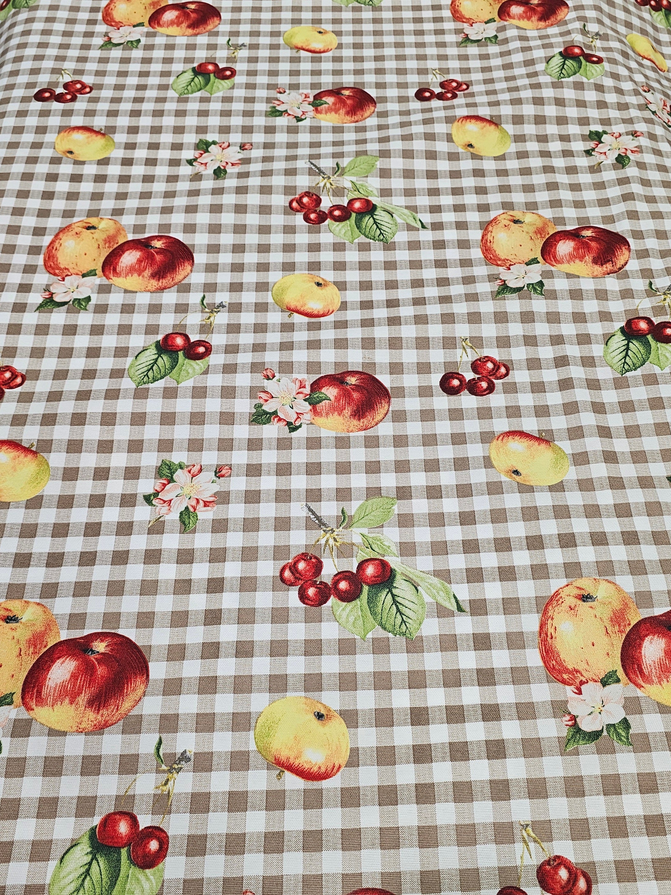 Picnic Patterned Panama Fabric