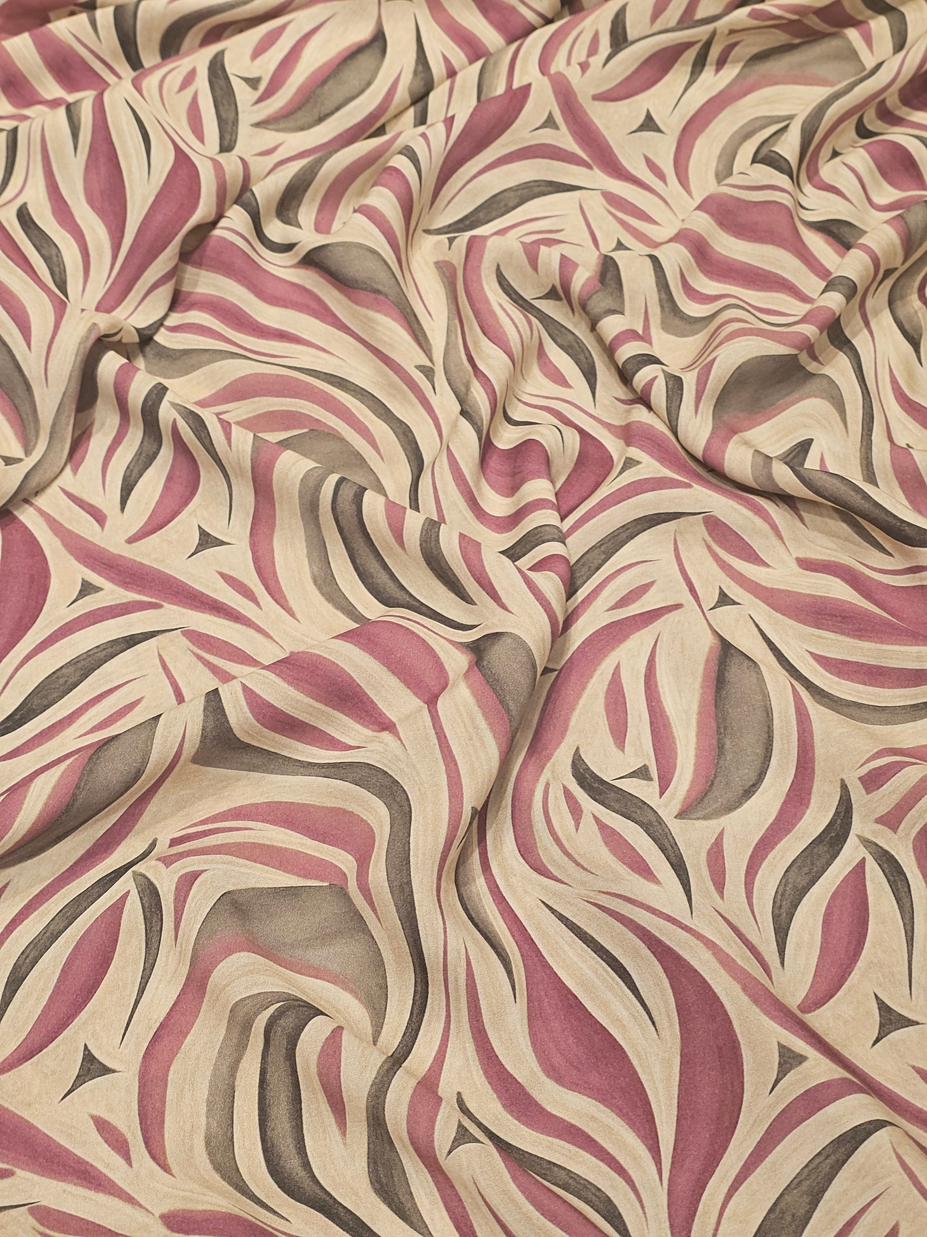 Abstract Patterned Silky Viscose #1