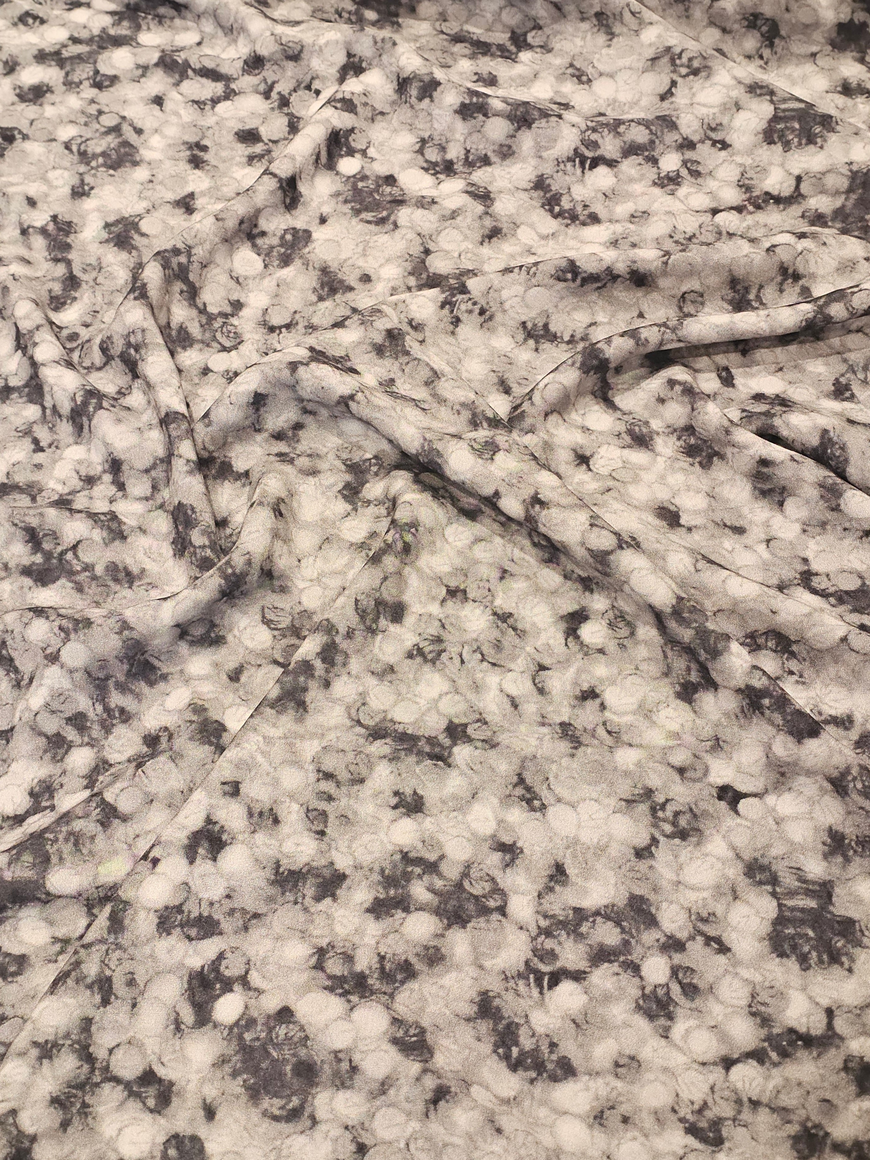 Abstract Dot Patterned Silky Viscose #1