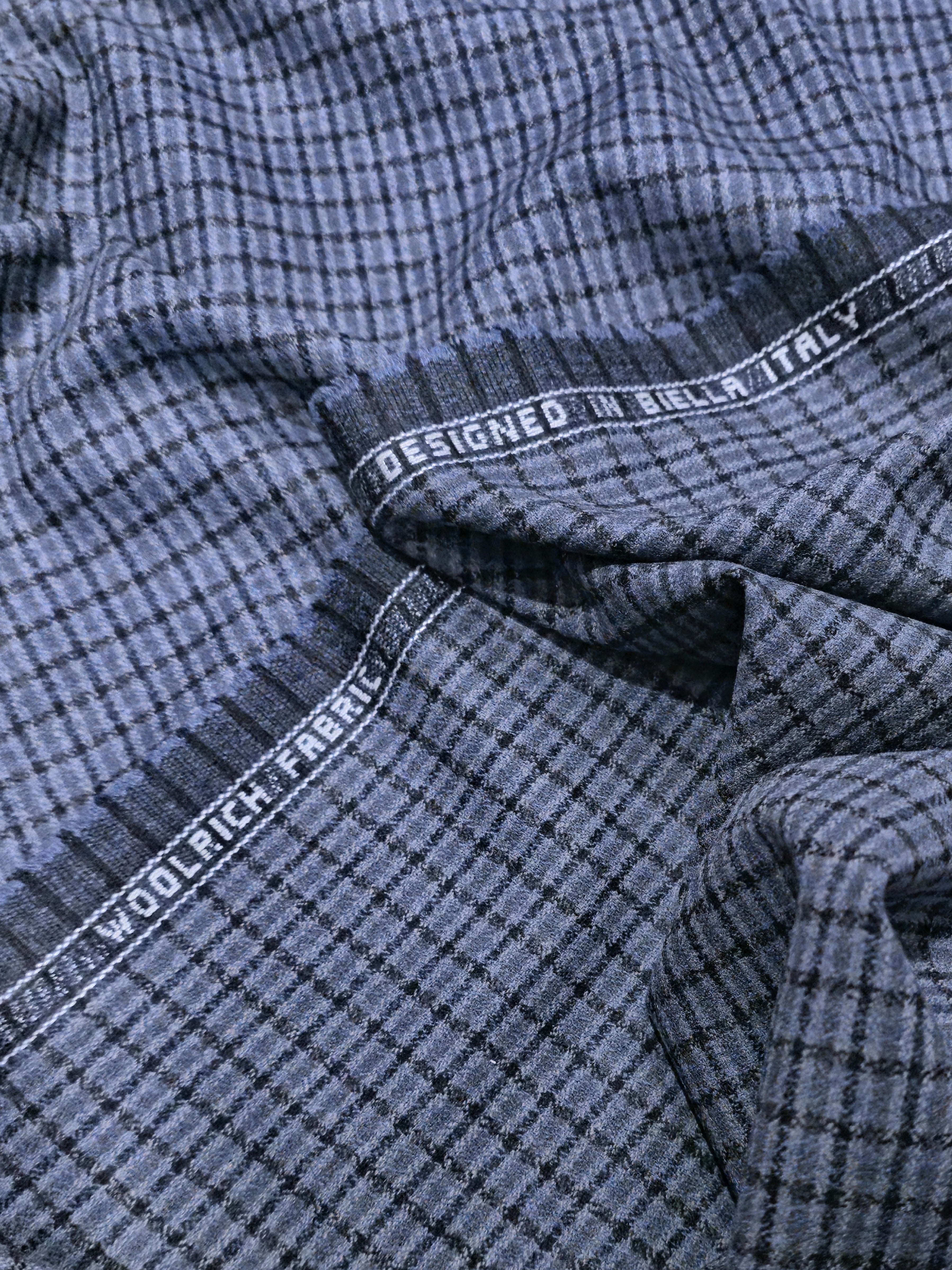 Ipekiş Small Checked Wool Fabric