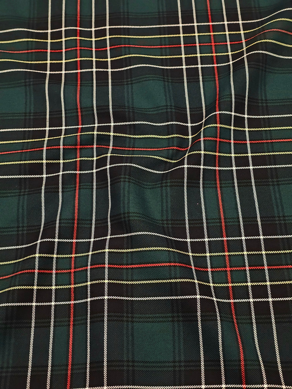 İskoç Tartan Kumaş-Yeşil